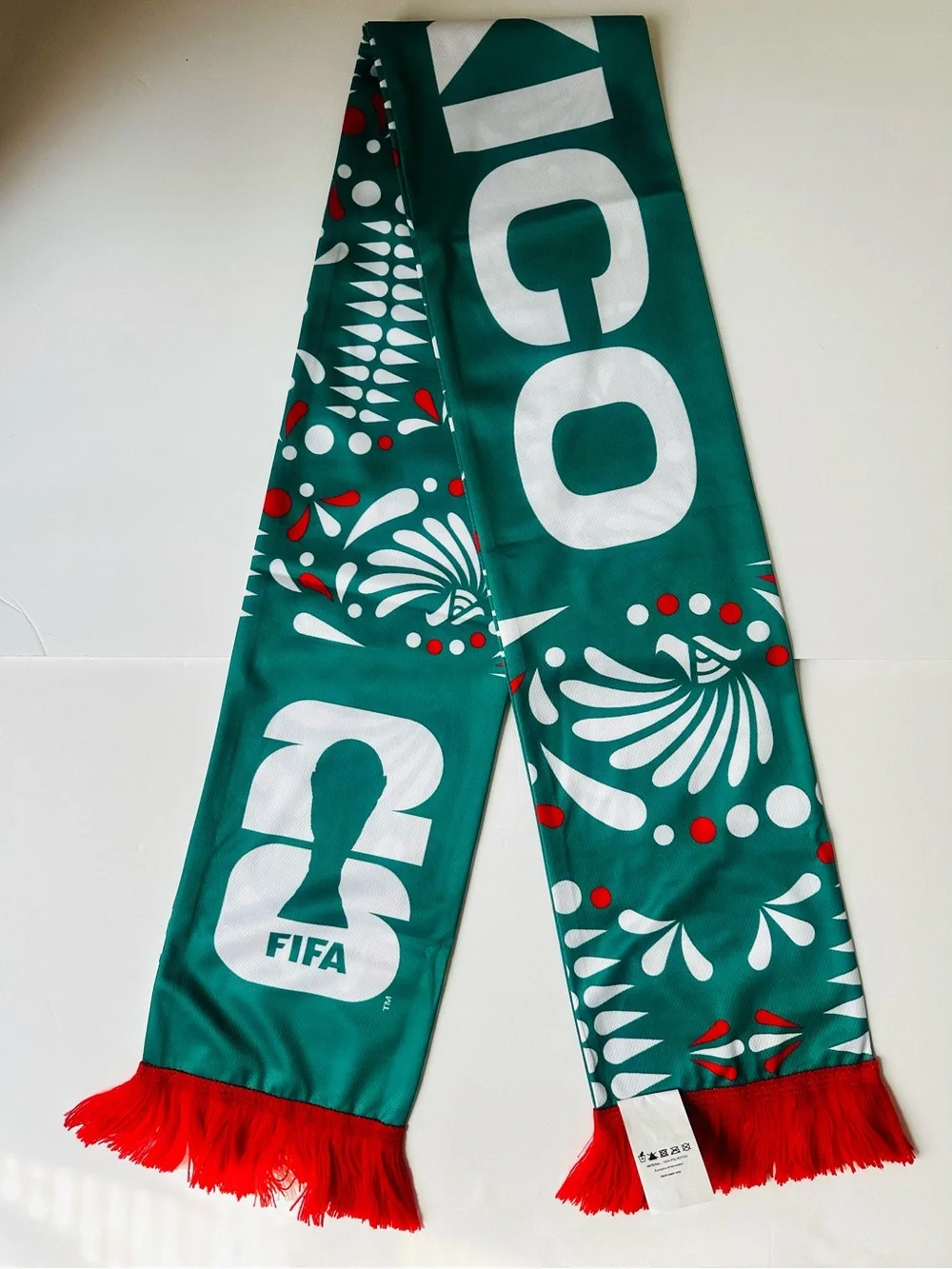 FIFA World Cup Official Mexico Green & Red Fan Scarf